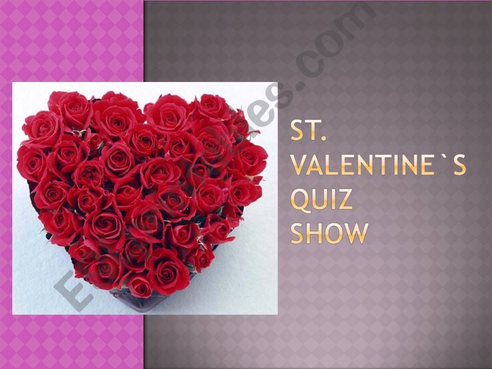 St. Valentine`s Day Quiz Show powerpoint